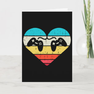 Hart Gamer Valentijnsdag Mannen Jongens Meisje Kin Kaart