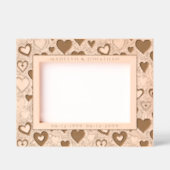 Hart & gebladerte Valentijnsdag bruiloft Jubileum Gegraveerde Lijstjes (Voorkant)