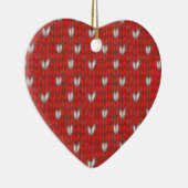 HART GEBREID Keramisch Hart Ornament (Rechts)