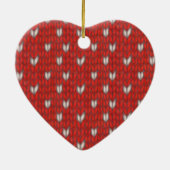 HART GEBREID Keramisch Hart Ornament (Achterkant)