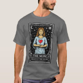 Hart Gecentreerde Moeder Kosmische Kunst Tarotkaar T-shirt (Voorkant)