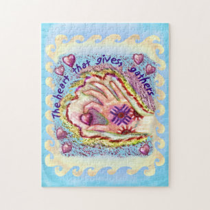 Hart Geeft Christelijke puzzel Legpuzzel