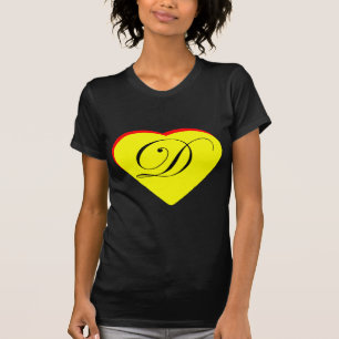 Hart Geel Rood D Bruiloftsuitnodiging Het MUSEUM Z T-shirt