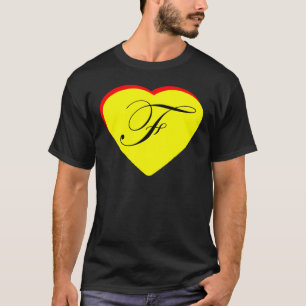 Hart Geel Rood F Trouwuitnodiging Het MUSEUM Z T-shirt