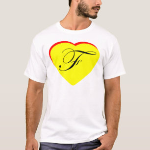 Hart Geel Rood F Trouwuitnodiging Het MUSEUM Z T-shirt