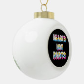 Hart geen onderdelen Pansexual Pride LGBT Pan Keramische Bal Ornament (Links)
