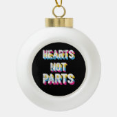 Hart geen onderdelen Pansexual Pride LGBT Pan Keramische Bal Ornament (Voorkant)