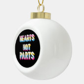 Hart geen onderdelen Pansexual Pride LGBT Pan Keramische Bal Ornament (Rechts)