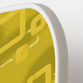 Hart Gele Tint Vierkantjes Pickleball Paddle (Links Detail)