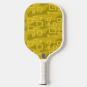 Hart Gele Tint Vierkantjes Pickleball Paddle (Achterkant)