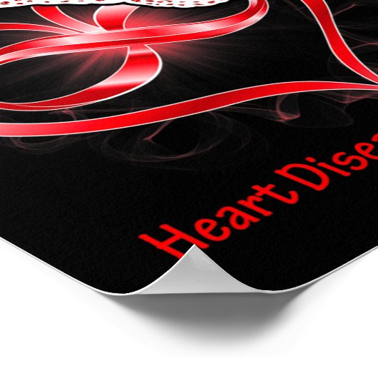 Hart Geloof Hoop Liefde Hart Ziekte Bewustzijn Poster (Hoek)