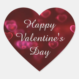 Hart Gelukkig Valentijnsdag Sticker