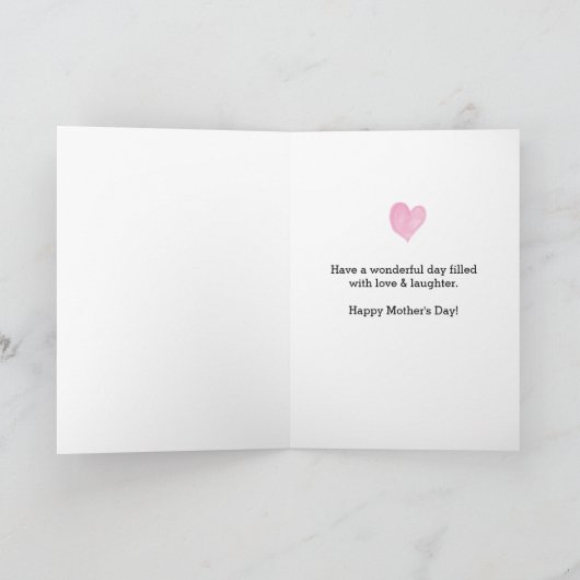 Hart Gelukkige Moedersdag Van Je Favoriete Kind Kaart (Binnen)