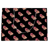 Hart geschenkzak groot cadeauzakje (Voorkant)