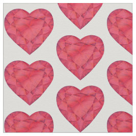 Hart gesneden rode robijn waterverf kunststof stof