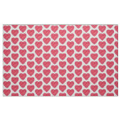 Hart gesneden rode robijn waterverf kunststof stof (Fat Quarter)