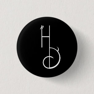 Hart-gesplitste HD-Logo Ronde Button 3,2 Cm