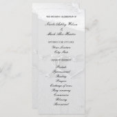 Hart getekend in strand zand huwelijksceremonie pr programmakaart (Voorkant / Achterkant)