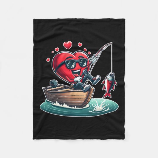 Hart Gevist Valentijnsdag Mannen Vrouwen Jongens M Fleece Deken (Voorkant)