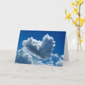 Hart-gevormde Wolk Kaart (Gele Bloem)