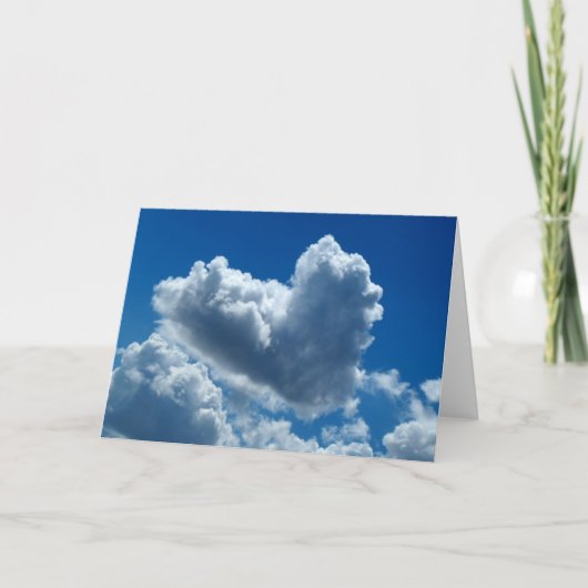 Hart-gevormde Wolk Kaart (Voorkant)