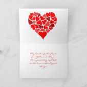 HART GEVULD LIEFDE VALENTIJN KAART (Binnen)