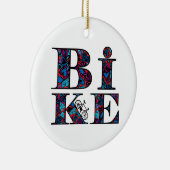 Hart Gevulde Fietstekst Keramisch Ornament (Rechts)