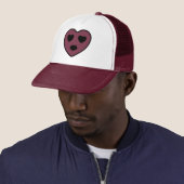Hart Gezicht Pruilen Trucker Pet (In situ)