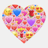 Hart gezichten stickers (Voorkant)