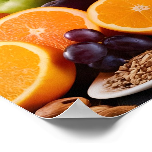 Hart-gezond voedsel poster (Hoek)