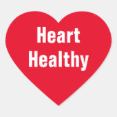 Hart Gezonde Rode Hart Hart Sticker (Voorkant)