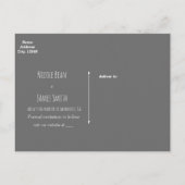 Hart Ggloed Mason Jar & Baby's Breath Wedding Aankondigingskaart (Achterkant)