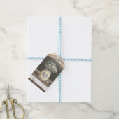 Hart Ggloed Mason Jar & Baby's Breath Wedding Cadeaulabel (Met Touw)