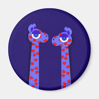 HART GIRAFFES BUTTON MAGNEET
