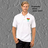 Hart glimlach regenboogkleuren t-shirt