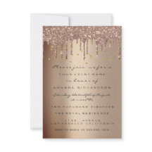 Hart Glitter Drips Roze Moederdag Theepartij