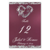 Hart & Glitter - Lavendel Tafelnummer (Achterkant)