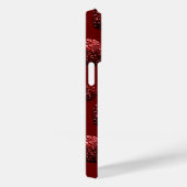 Hart glitter speurt patroon donkerrode Valentijnse Case-Mate iPhone Case (Achterkant / Rechts)