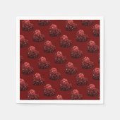 Hart glitter speurt patroon donkerrode Valentijnse Servet (Voorkant)