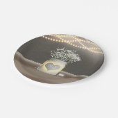 Hart Glowing Metselwerk Pot & Baby's Breath Bruilo Papieren Bordje (Gekanteld)