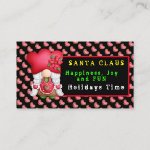 Hart Gnome Kleur en tekst aanpassen Visitekaartje