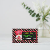 Hart Gnome Kleur en tekst aanpassen Visitekaartje (Staand voorkant)