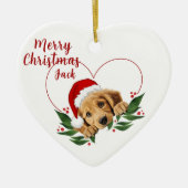  hart Golden Retriever Ornament (Voorkant)