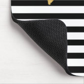 Hart goud in franse stijl muismat (Hoek)