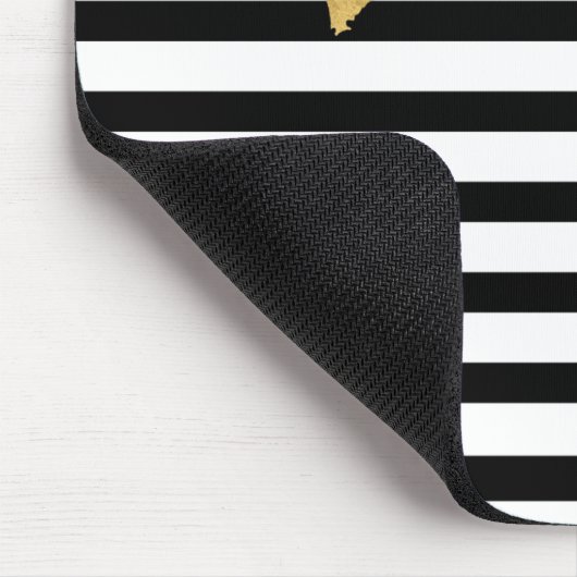 Hart goud in franse stijl muismat (Hoek)