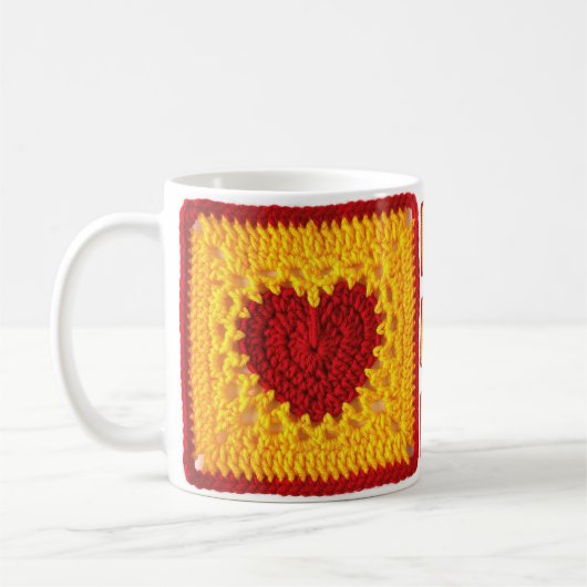 Hart Granny Square Coffee Mok (Links)