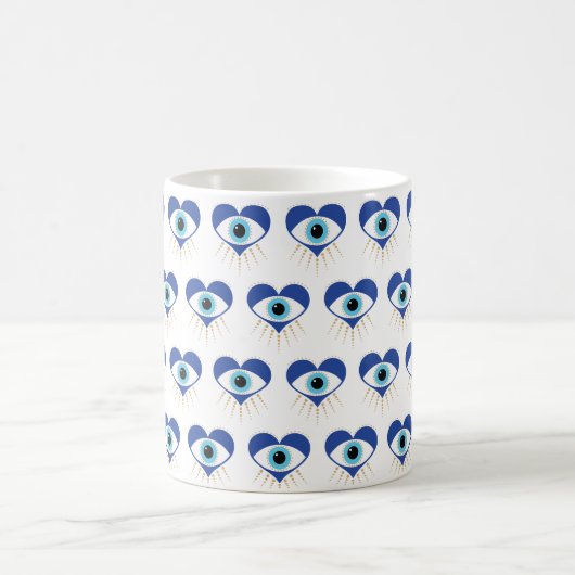 Hart Grieks Evil Eye Koffiemok (Center)