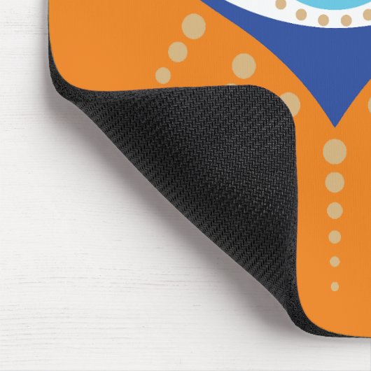 Hart Grieks Evil Eye Muismat (Hoek)