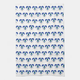 Hart Grieks Evil Eye Theedoek