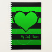 Hart Groen en Zwart Planner (Voorkant)